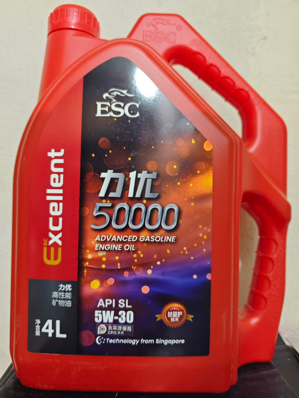 Полностью синтетическое моторное масло ESC Excellent 7, 5W-30/5W-40: фото 5