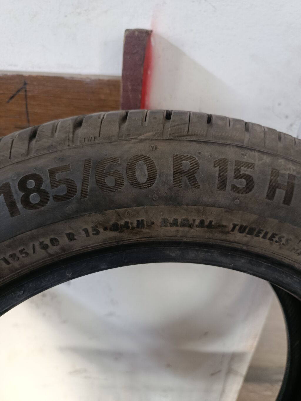 Шины 185 / 60 / R 15, Лето, Б/у, 1 шт, Легковые, Китай, Continental: фото 2