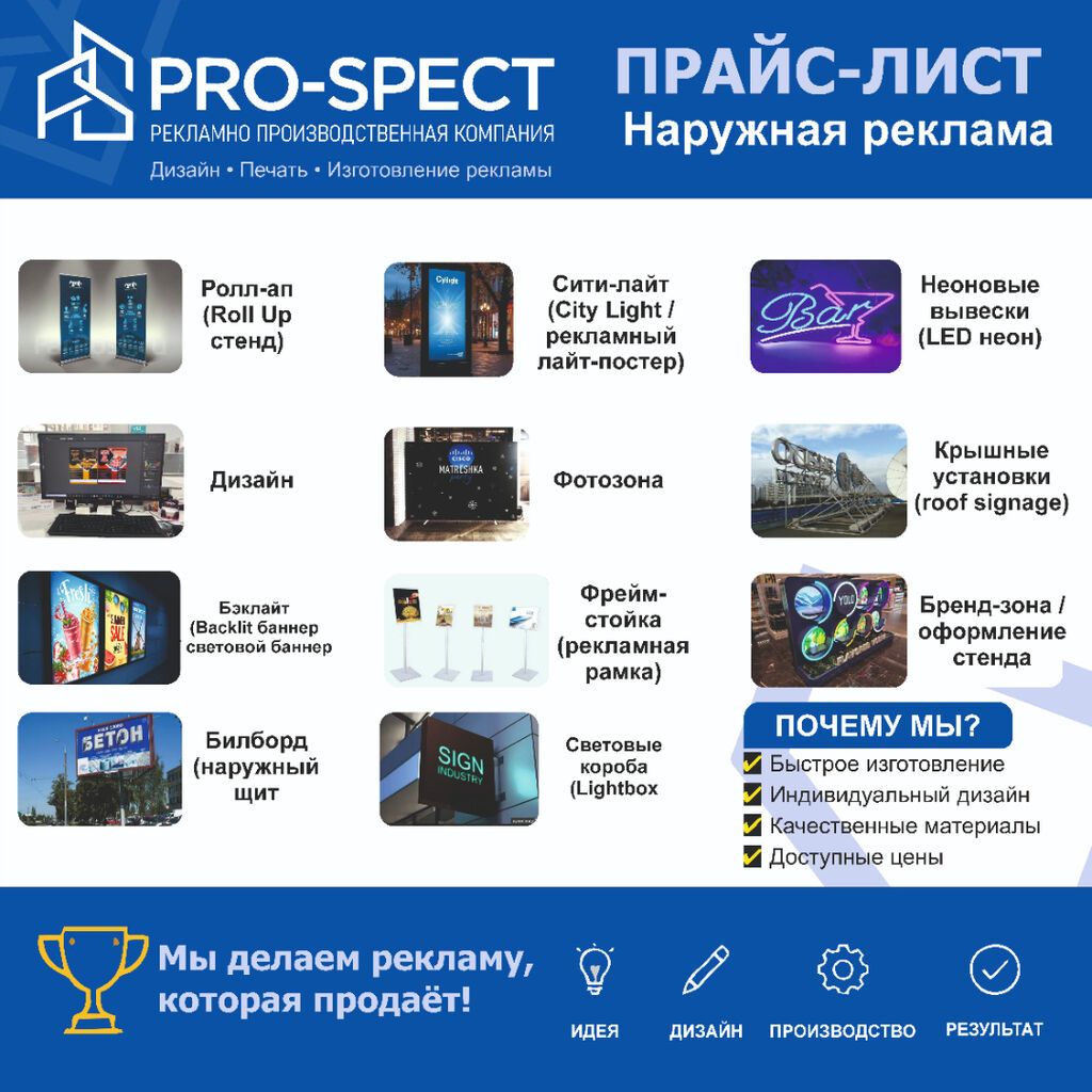 | Вывески, Лайтбоксы, Таблички