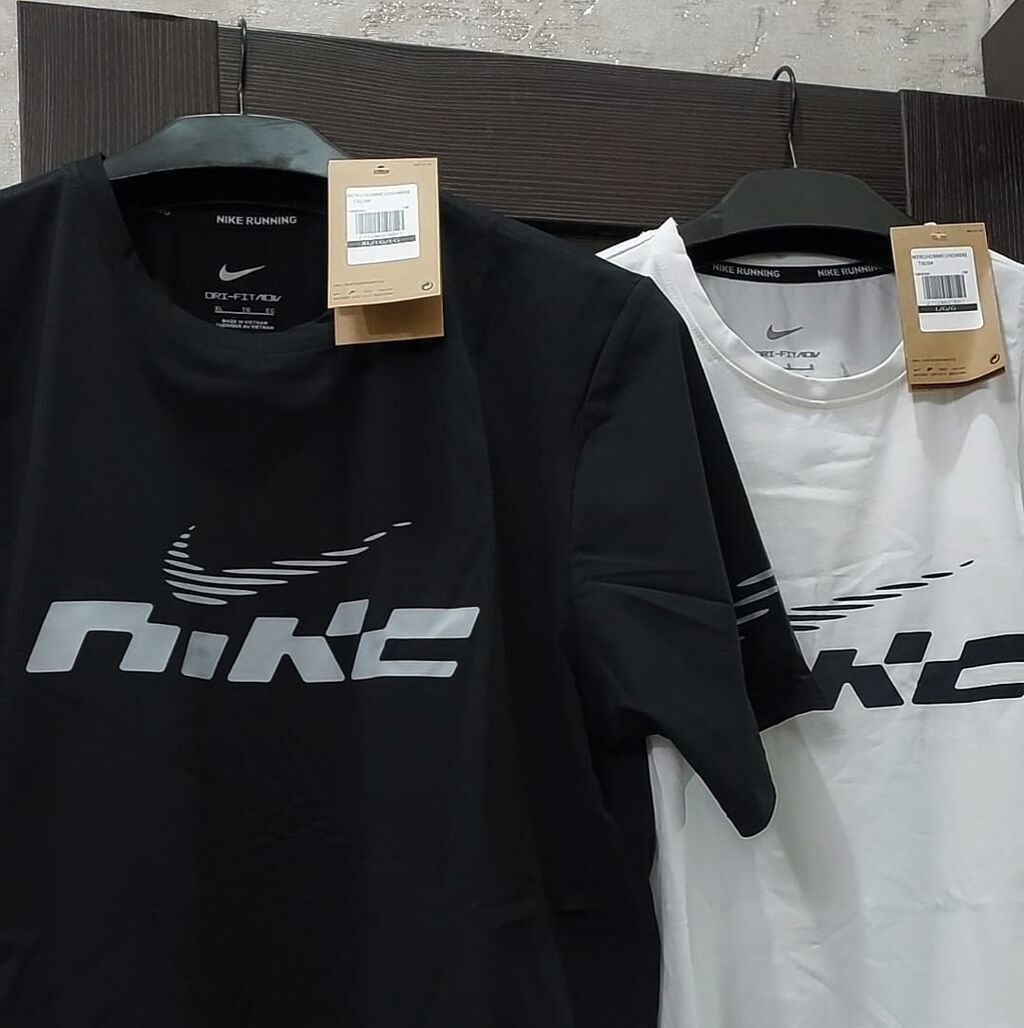 Мужская футболка, L, XL, 2XL, Nike, Новый, цвет - Черный, Самовывоз: фото 1