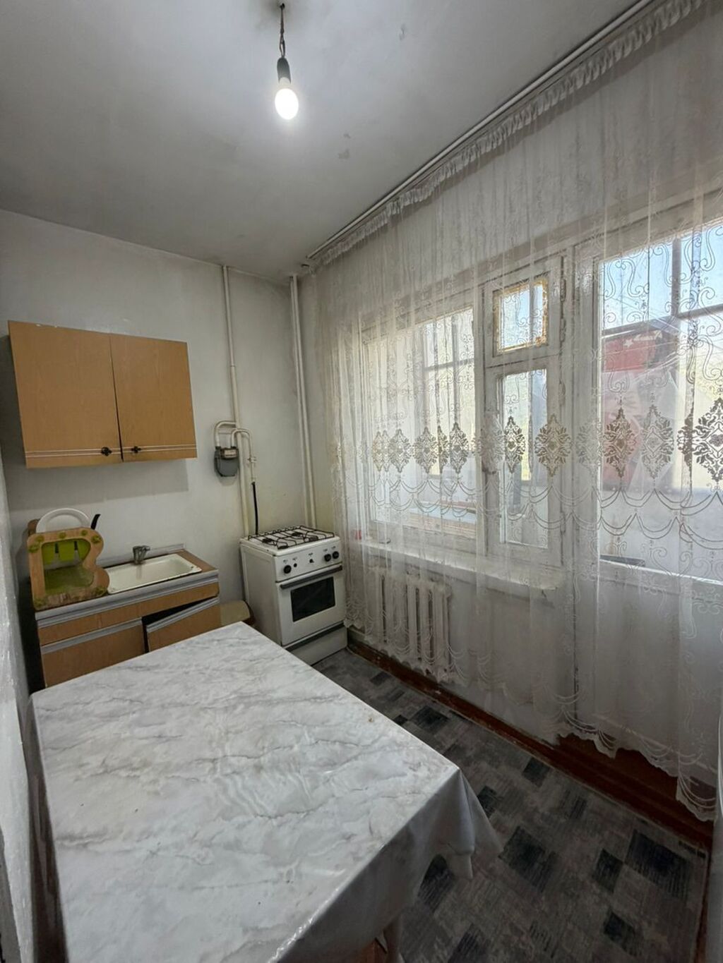 1 комната, 34 м², Аламедин-1 мкр 105 серия, 2 этаж, Старый ремонт: фото 2