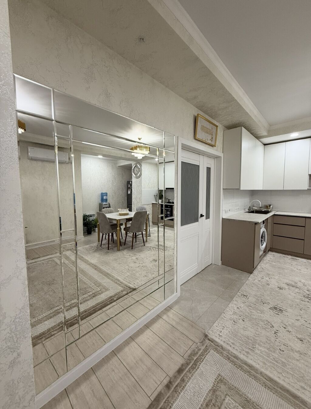 2 комнаты, 62 м², Аламедин-1 мкр Элитка, 9 этаж, Дизайнерский ремонт: фото 6