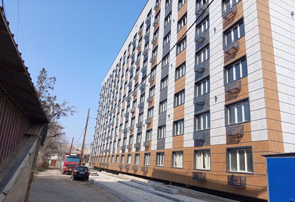 2 комнаты, 68 м², Пишпек 108 серия, 9 этаж, ПСО (под самоотделку): фото 1