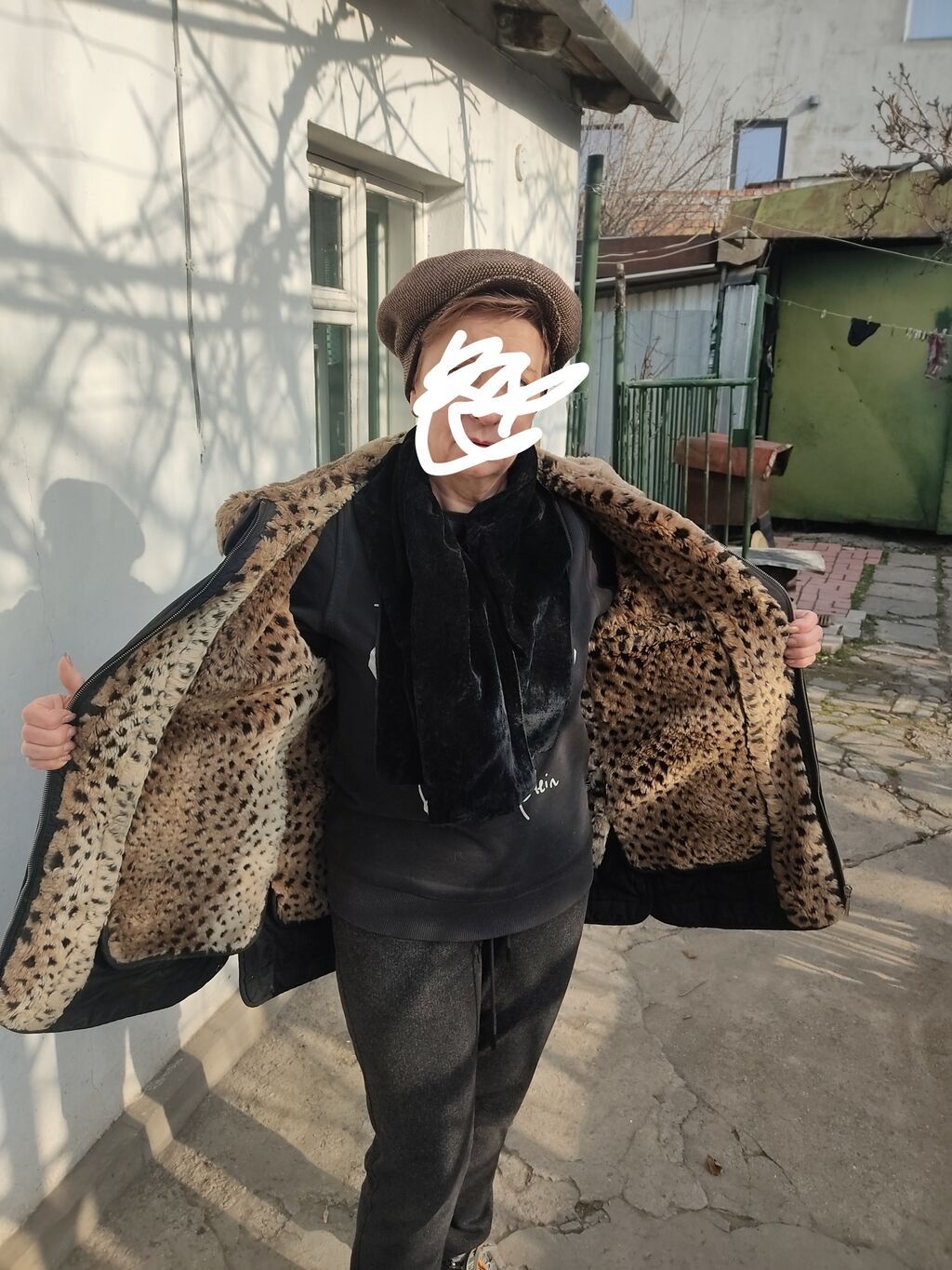 Пуховик, По колено, L — фото 3