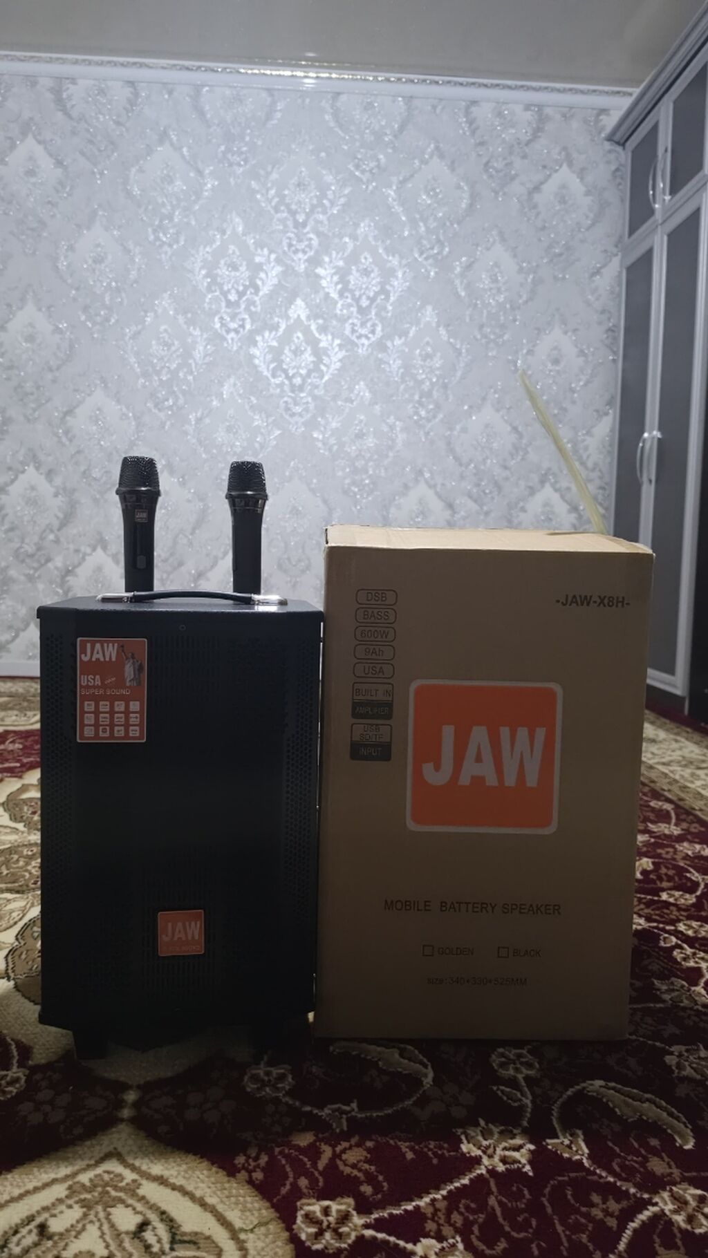 Переносная акустическая система JAW-X8H с аккумулятором - Мощный — фото 3