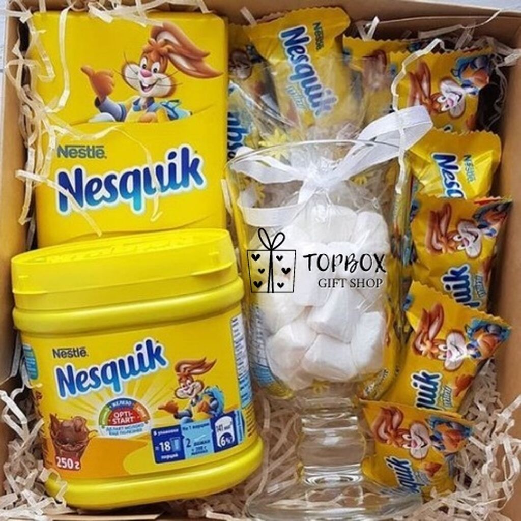 Коробочка с Kinder Bueno, Рафаэлло и Nesquik за р. Позиция № 