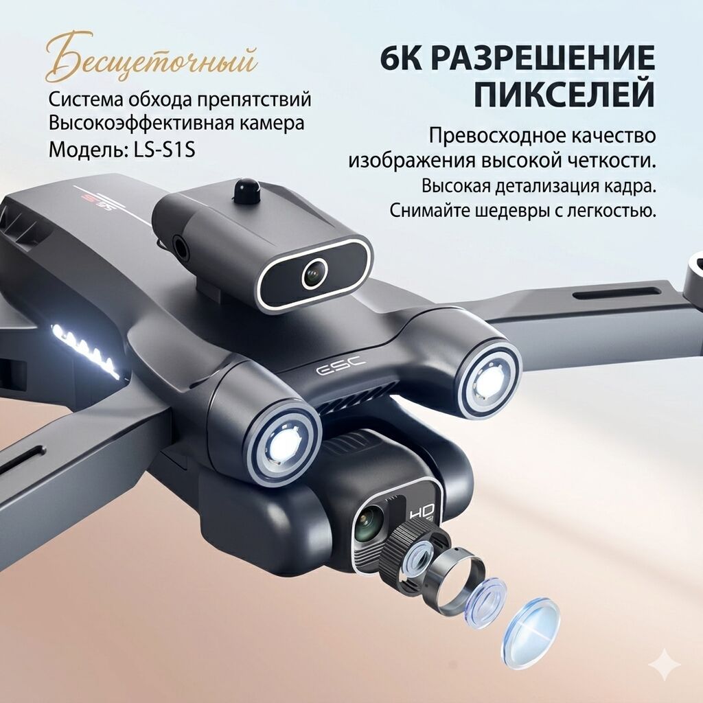 Скоро будет в наличии Бесщеточный квадрокоптер LS‑S1S с камерой 6K и: фото 2