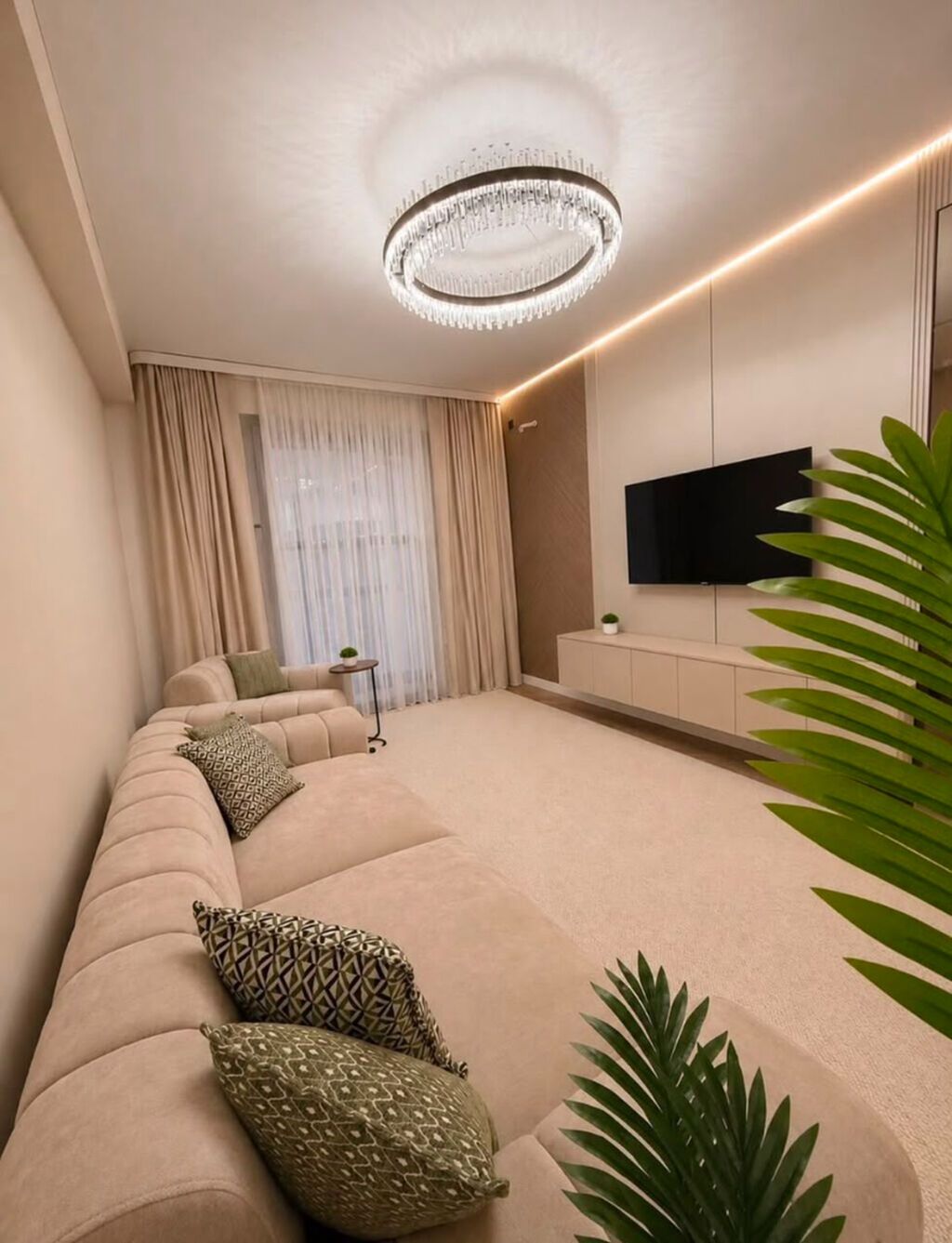 2 комнаты, 63 м², Асанбай мкр Элитка, 14 этаж, Евроремонт: фото 2