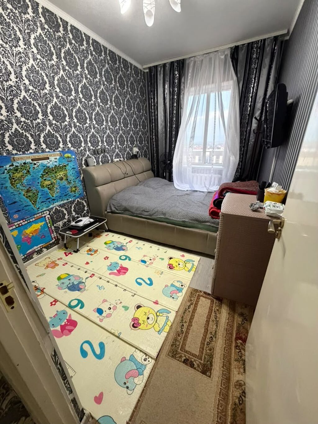 3 комнаты, 62 м², Тунгуч мкр 106 серия, 7 этаж, Старый ремонт: фото 4