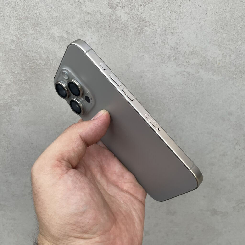 IPhone 15 Pro, Б/у, 256 ГБ, Natural Titanium, 99 %: фото 7