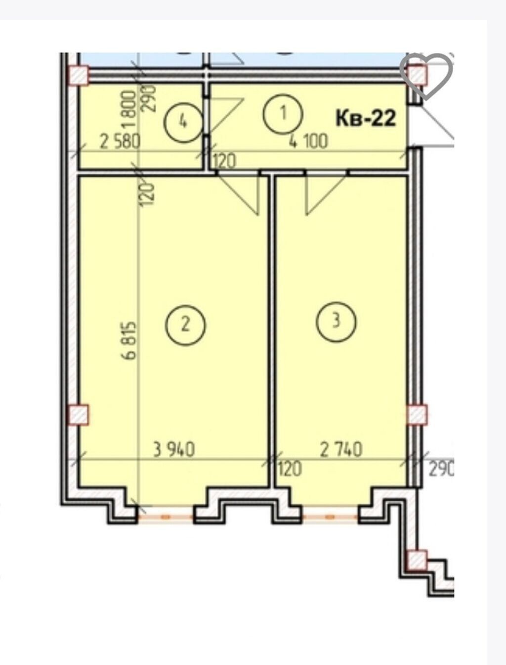 Продам 1-комнатную квартиру 52 м² в ЖК Diamond Park: фото 6