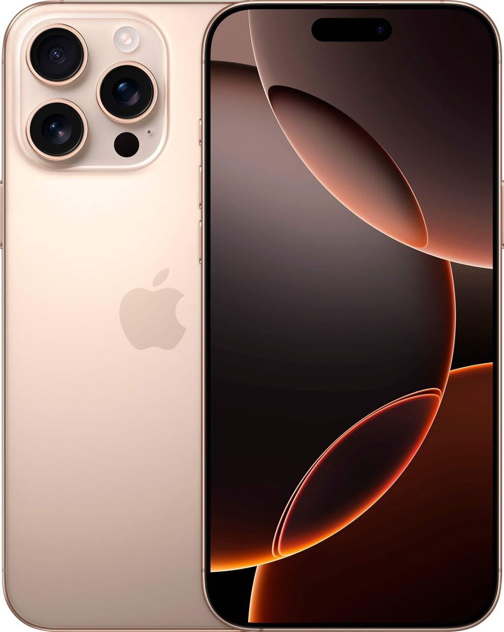 IPhone 16 Pro Max, Б/у, 256 ГБ, Desert Titanium, Зарядное устройство, Защитное стекло, Чехол: фото 2