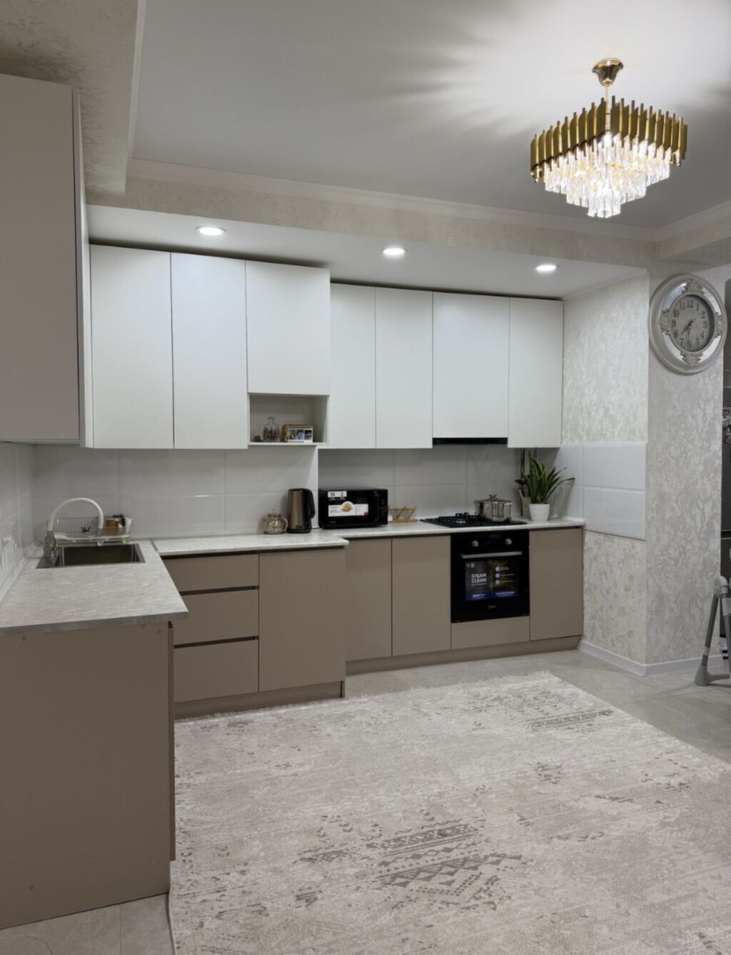 2 комнаты, 62 м², Аламедин-1 мкр Элитка, 9 этаж, Дизайнерский ремонт: фото 5