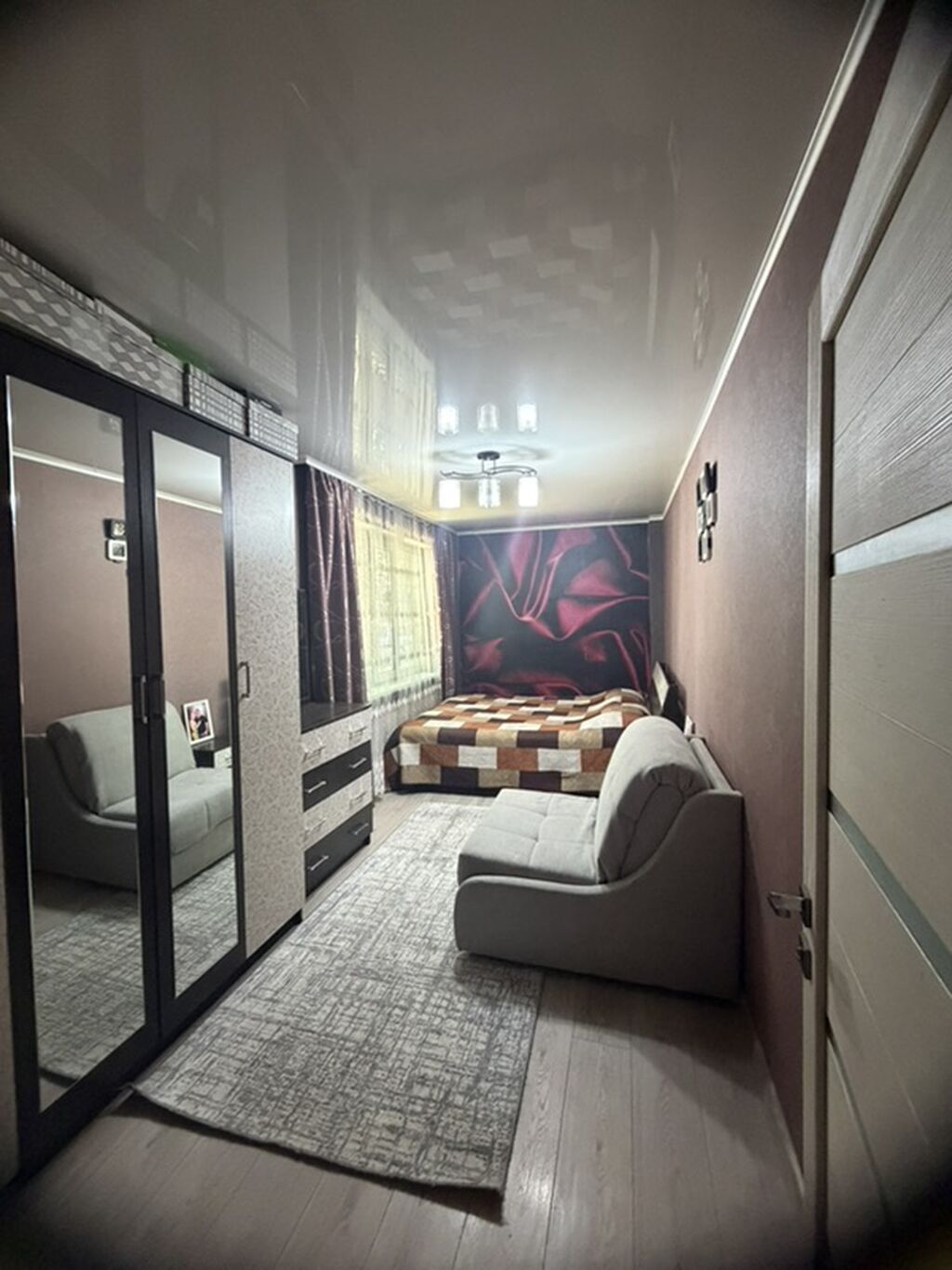 3 комнаты, 58 м², Кудайберген авторынок 1 этаж, Косметический ремонт: фото 3