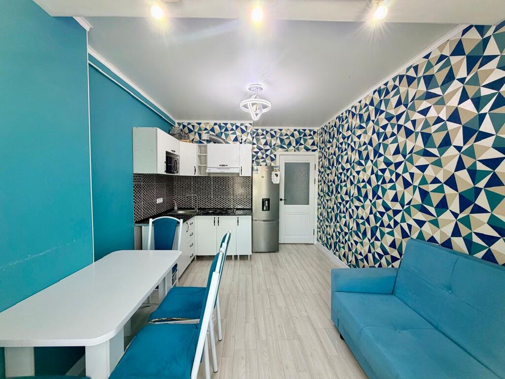 2 комнаты, 40 м², Кок-Жар мкр Элитка, 9 этаж, Евроремонт: фото 2
