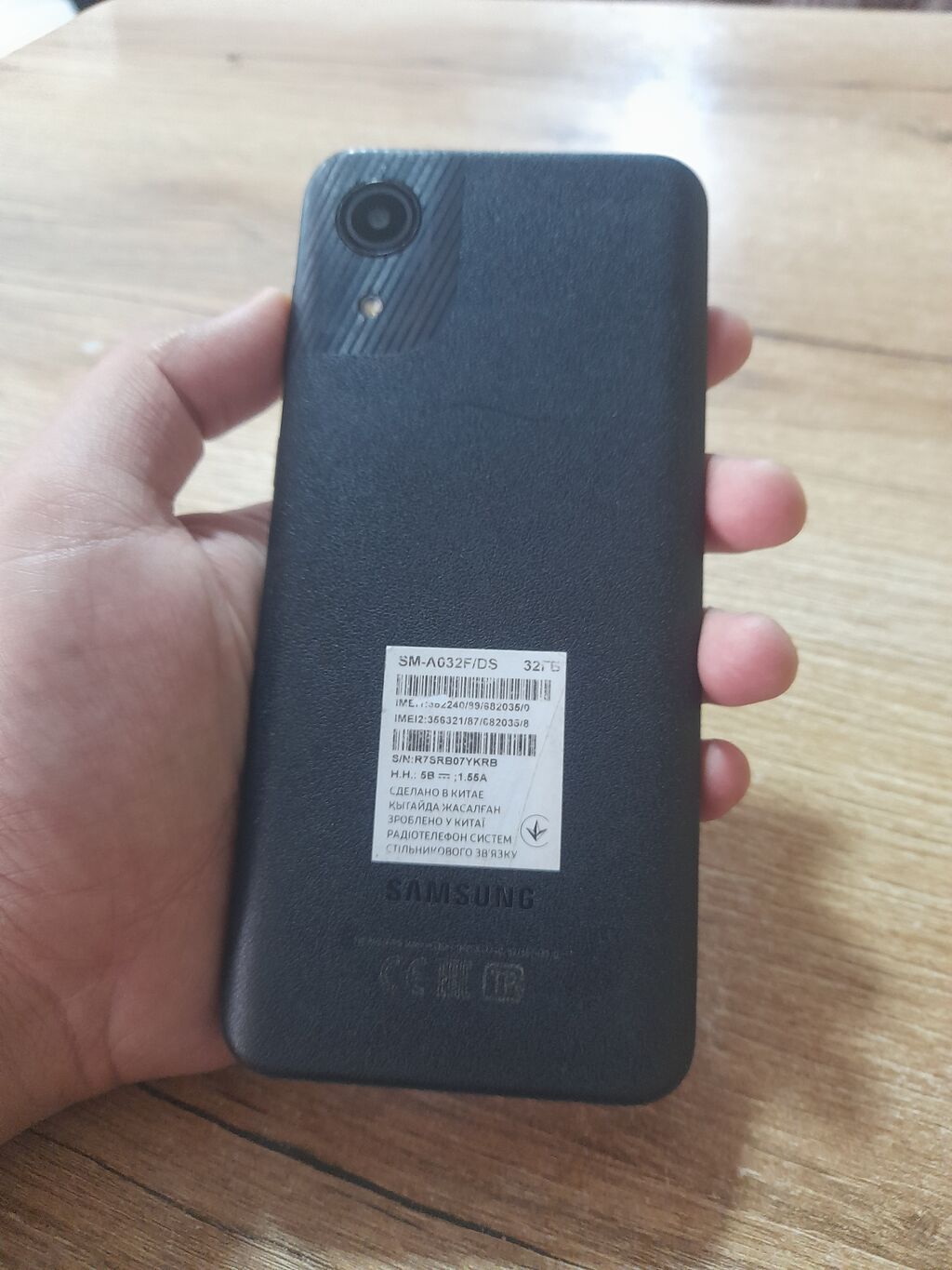 Samsung Galaxy A03, Б/у, 32 ГБ, цвет - Черный, 2 SIM — фото 2
