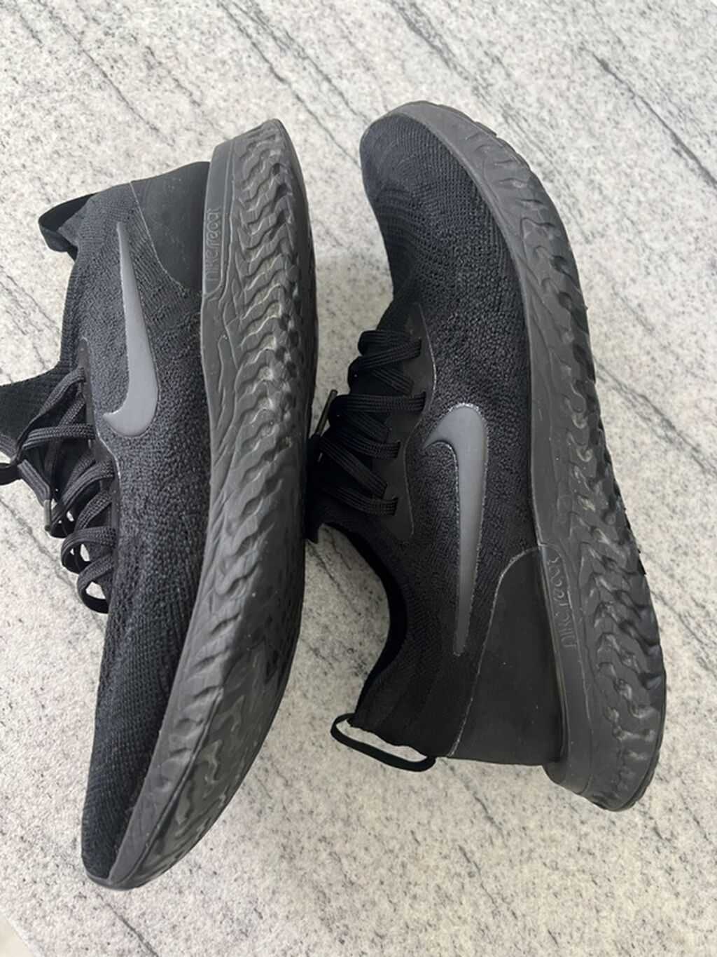Кроссовки Nike Epic React Flyknit, черные - Модель: Nike Epic React: фото 6
