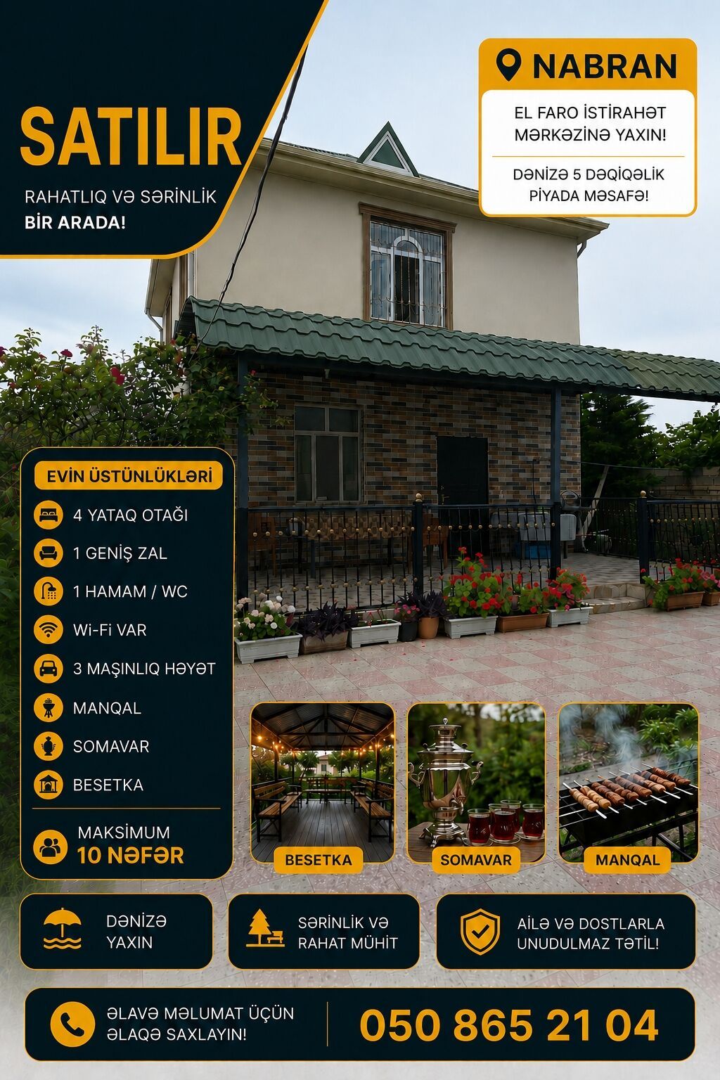 6 otaqlı, 86 kv. m, Kredit yoxdur, Orta təmir