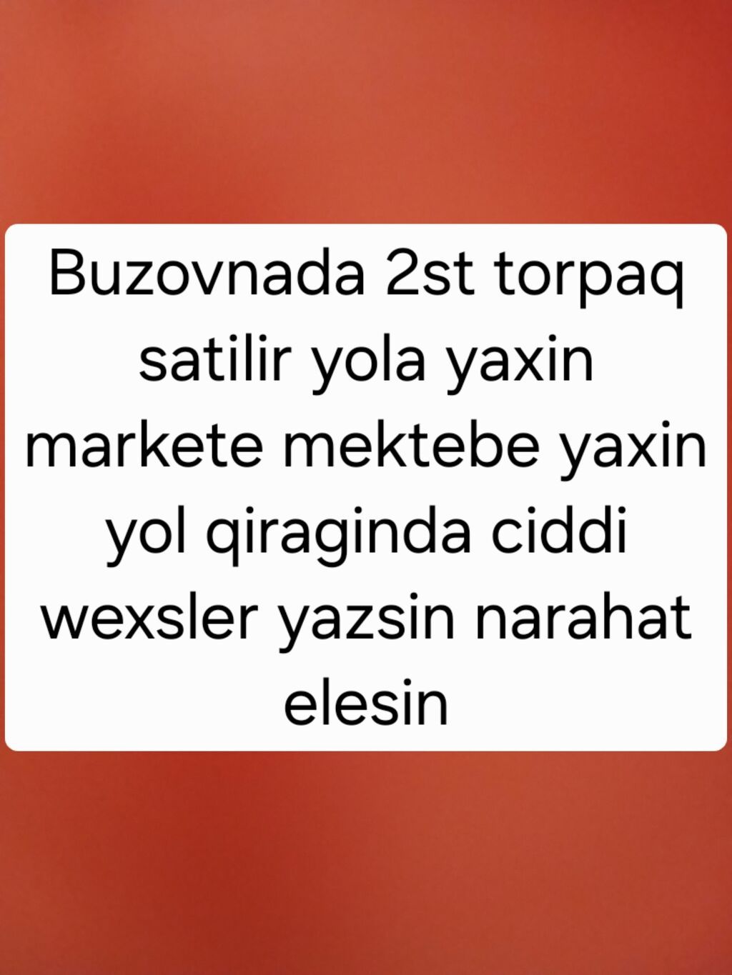 2 sot, Tikinti, Maklerlər narahat etməsin