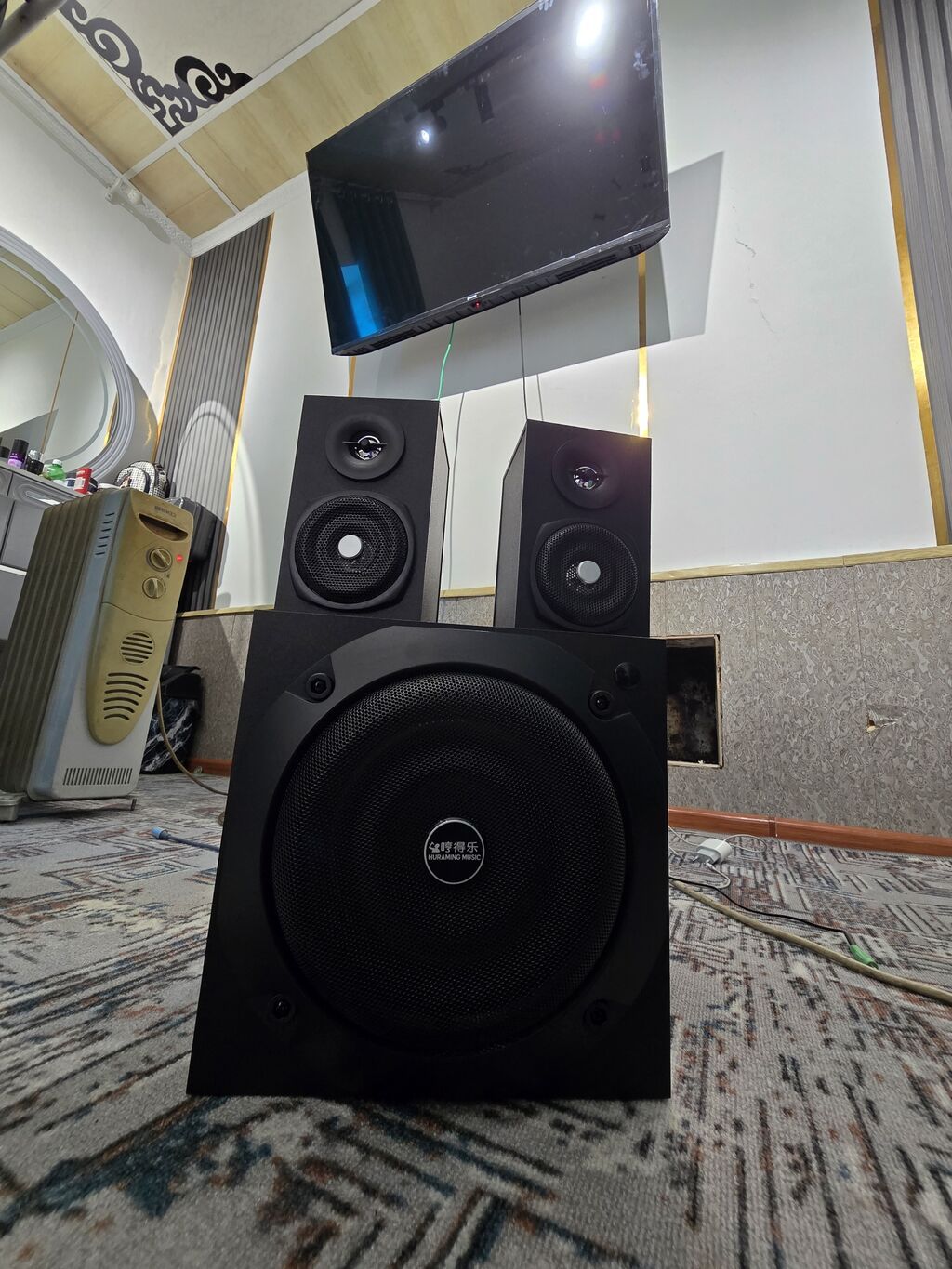 Сабвуфер эки колонкасы менен сатылат.Bluetooth улап телефон аркылуу: фото 3