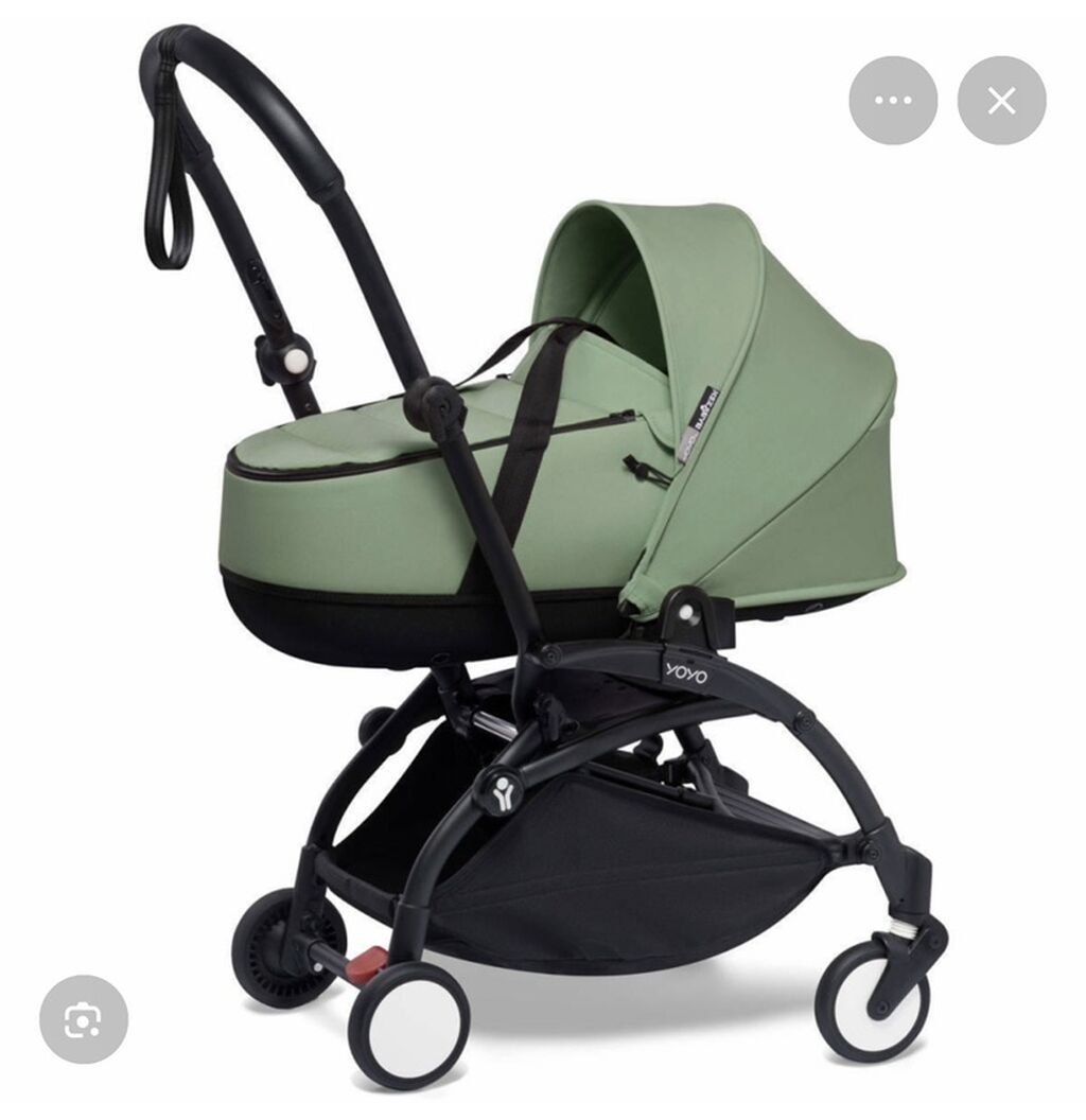 Люлька Babyzen YOYO Bassinet, цвет зеленый ) - Совместима с колясками: фото 4