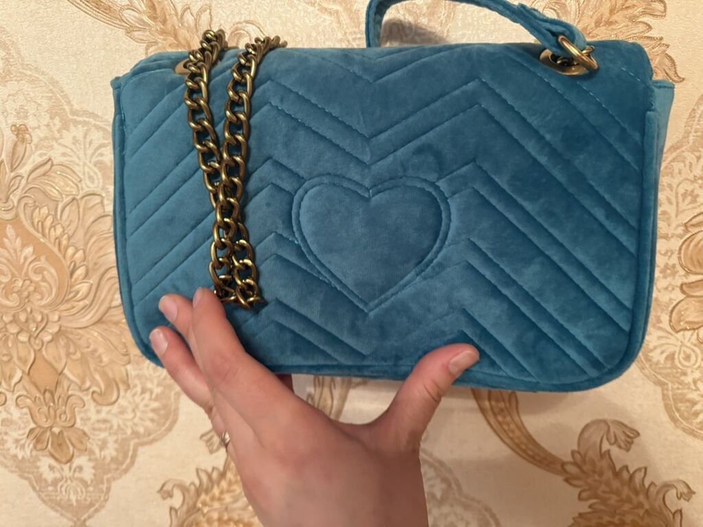 Классическая сумка, Gucci, Италия, Материал: Бархат, Застежка на магните, Женские, Новый: фото 6