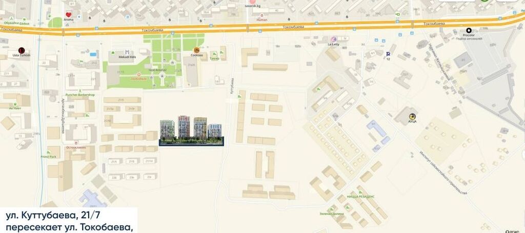 2 комнаты, 82 м², Асанбай мкр Элитка, 3 этаж, ПСО (под самоотделку): фото 5