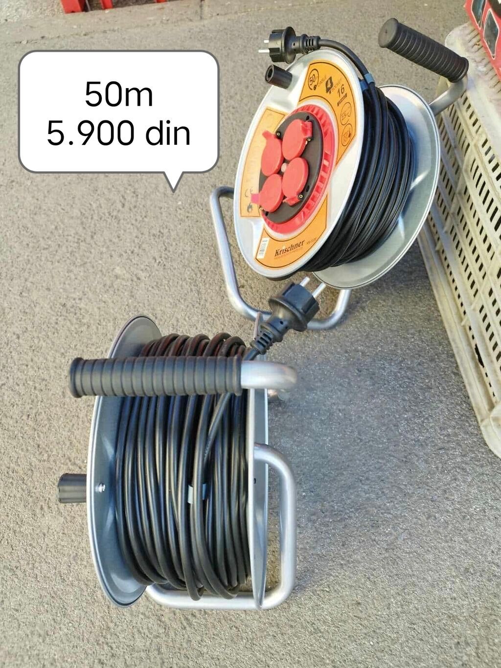 Produžni kablovi: Motalica sa 50m kabla
Cena 5.900 din na lalafo.rs Produžni kablovi: Motalica sa 50m kabla
Cena 5.900 din