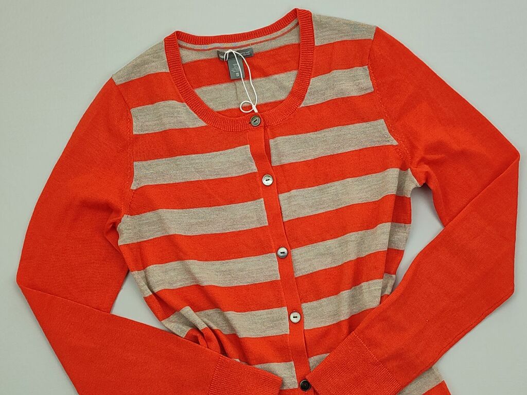 Swetry rozpinane: Sweter rozpinany Gap, XS (EU 34), stan - Idealny, wzór - Linia, kolor - Pomarańczowy — 1