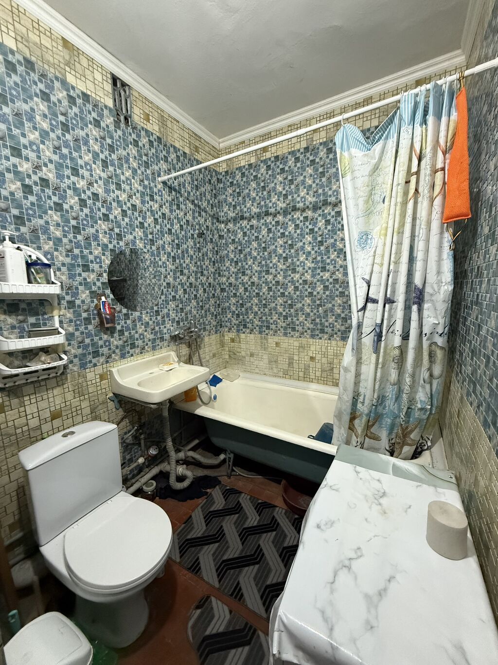 1 комната, 40 м², Аламедин-1 мкр 105 серия, 8 этаж, Косметический ремонт: фото 5