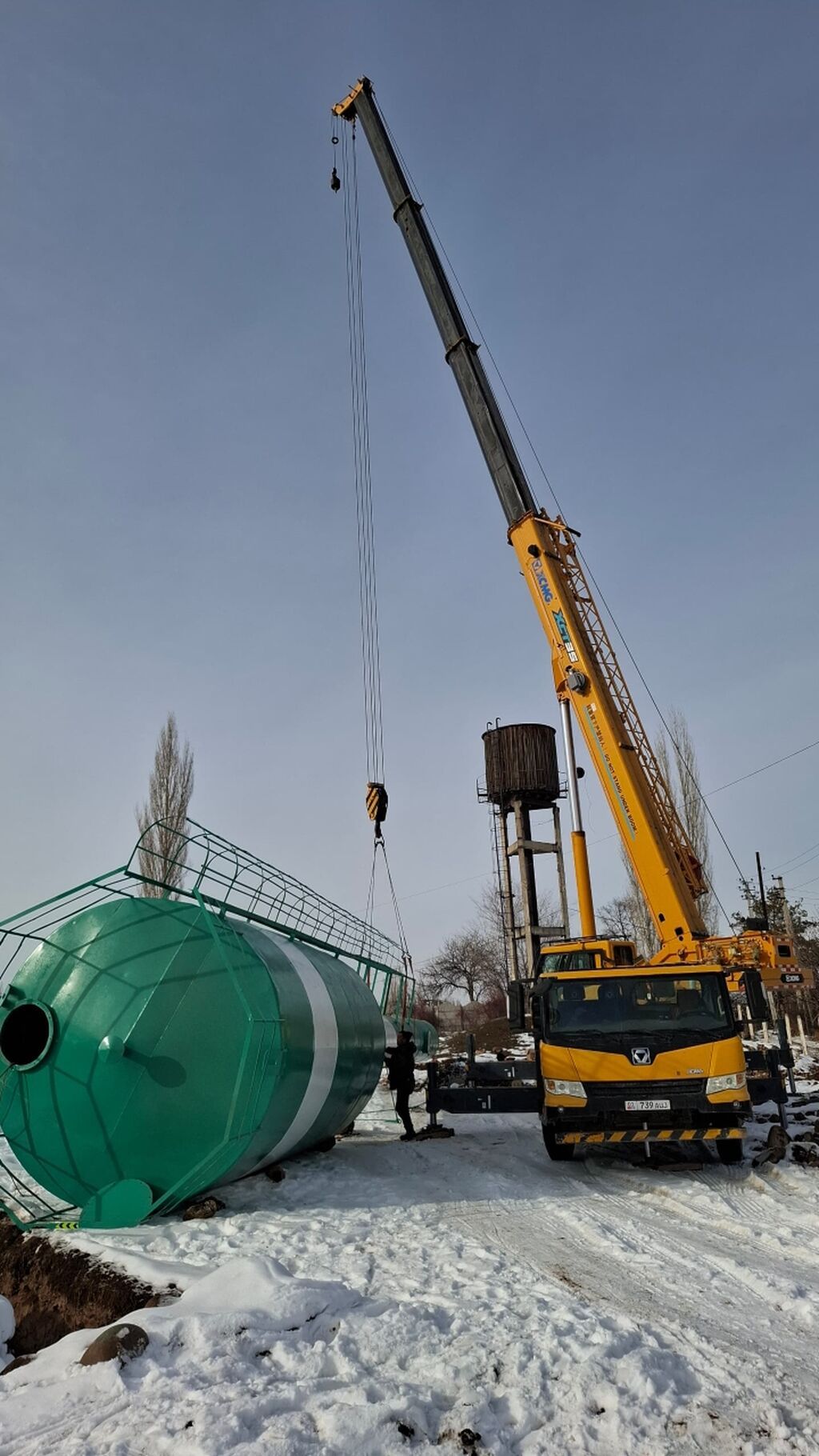 Услуги автокрана для монтажа и такелажа крупногабаритных грузов. -