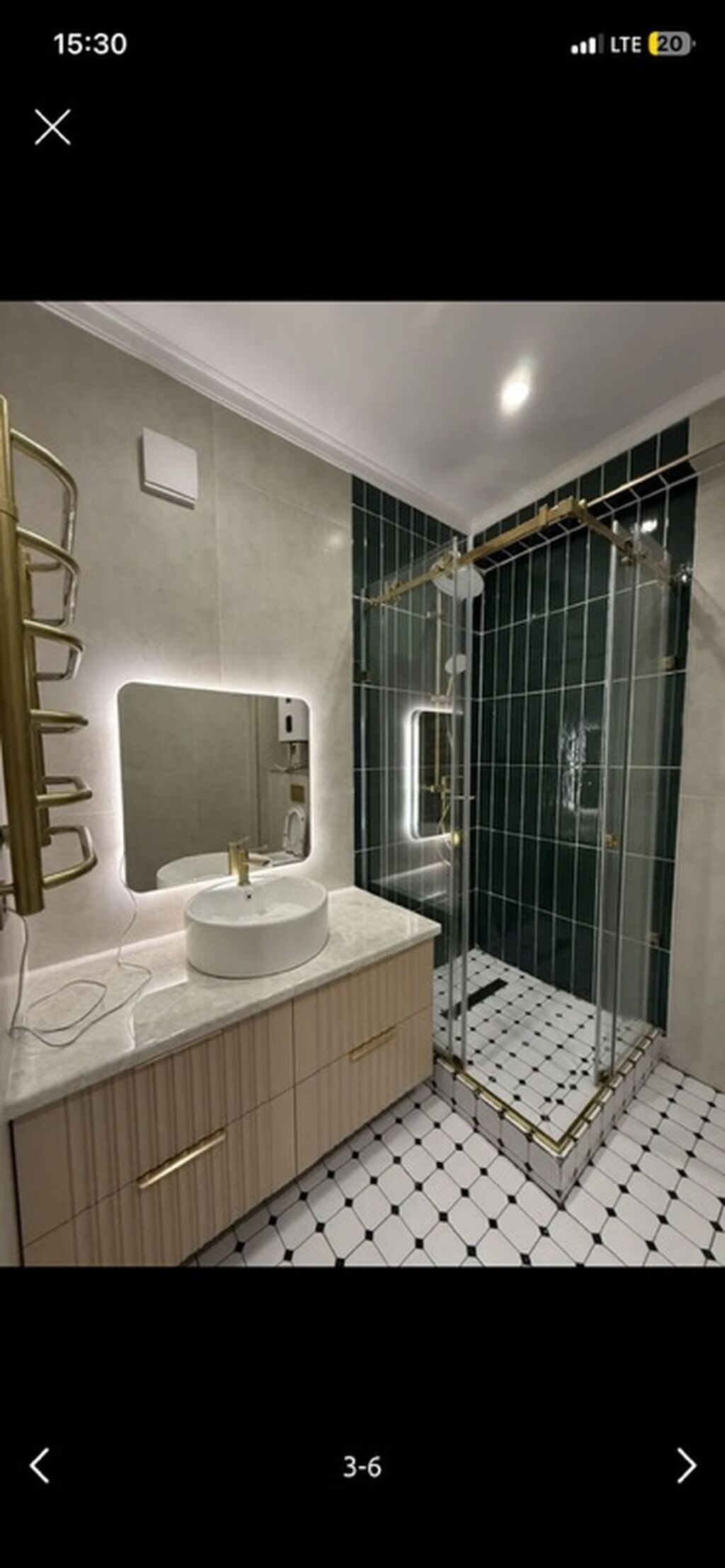 1 комната, 48 м², Элитка, 12 этаж, Евроремонт: фото 4