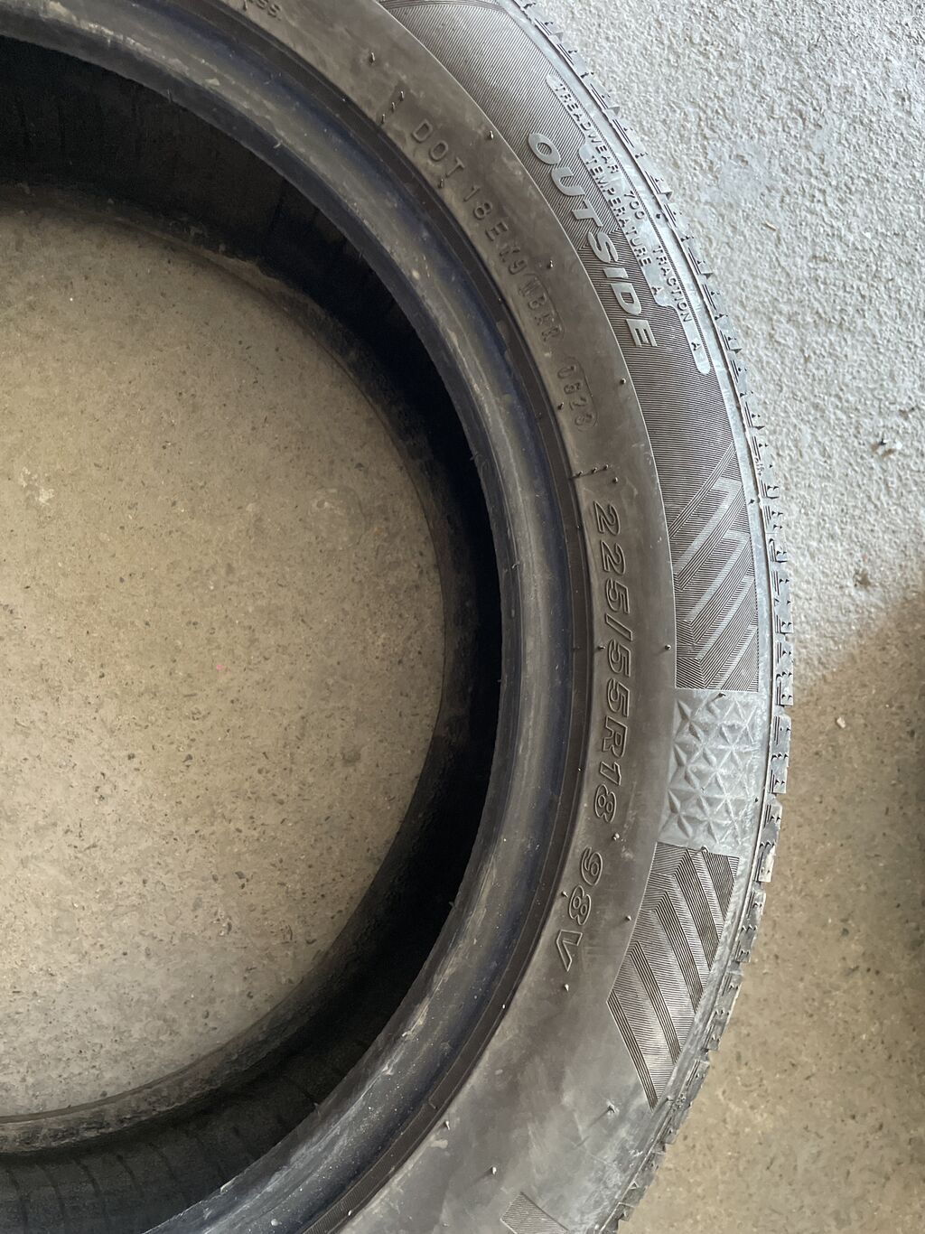 Шины 225 / 55 / R 18, Лето, Б/у, Пара, Легковые, Корея, Nexen: фото 2