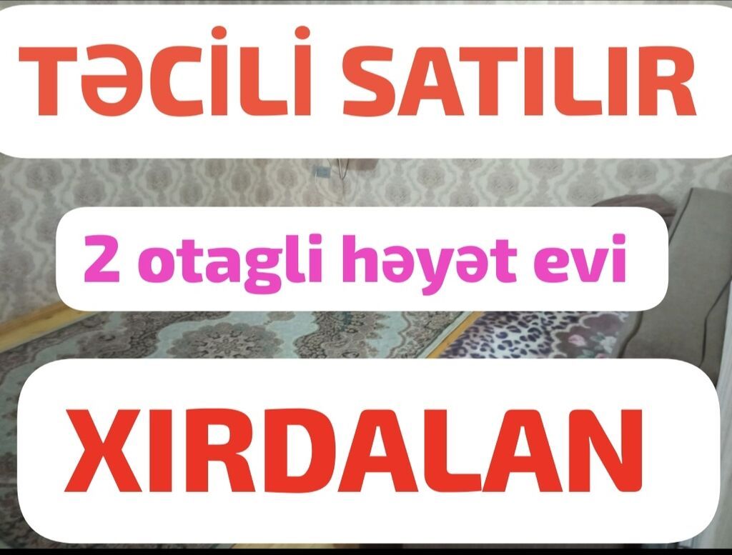 2 otaqlı, 60 kv. m, Orta təmir