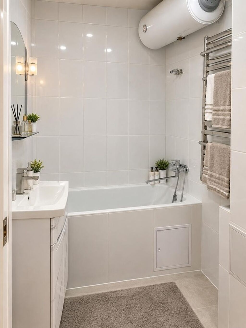 3 комнаты, 82 м², Асанбай мкр 106 серия, 2 этаж, Дизайнерский ремонт: фото 1