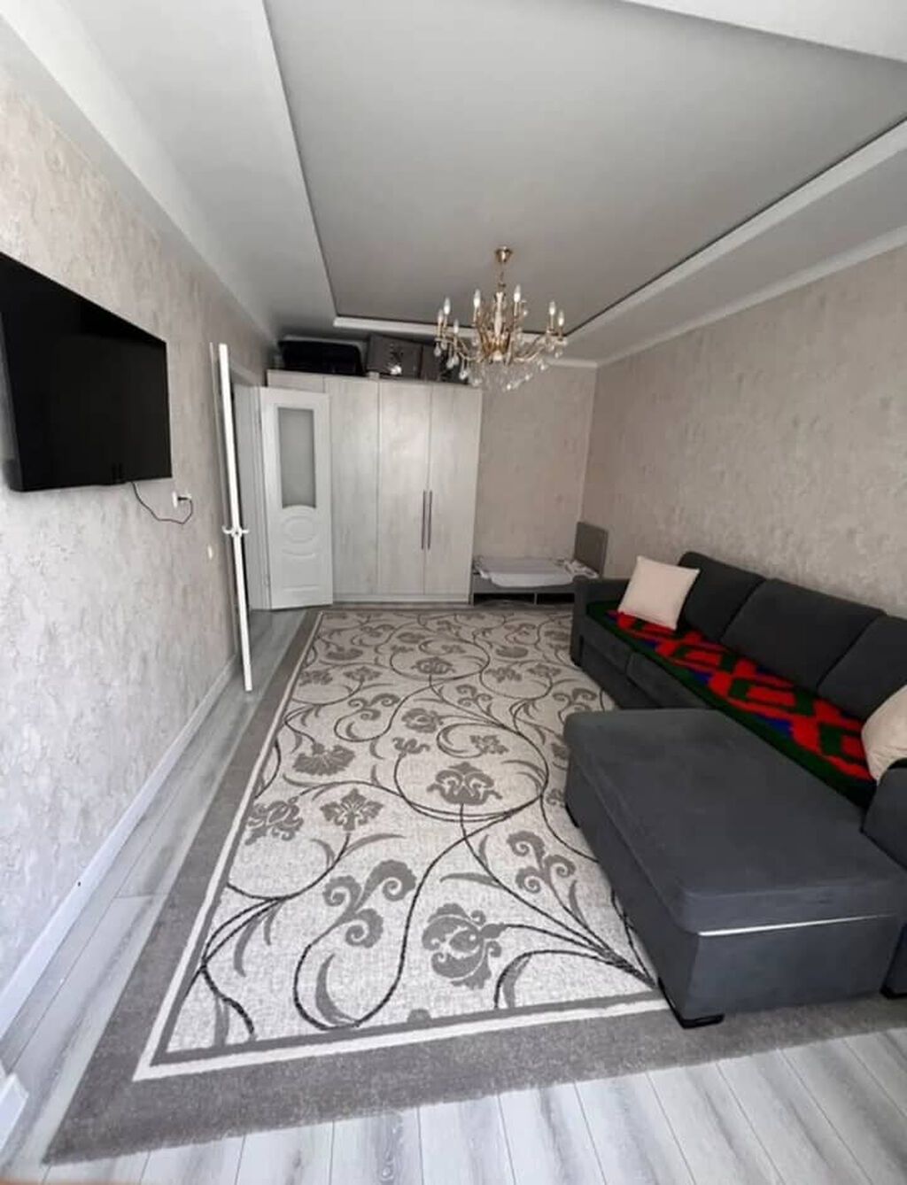 1 комната, 38 м², Тунгуч мкр 4 этаж, Евроремонт: фото 1