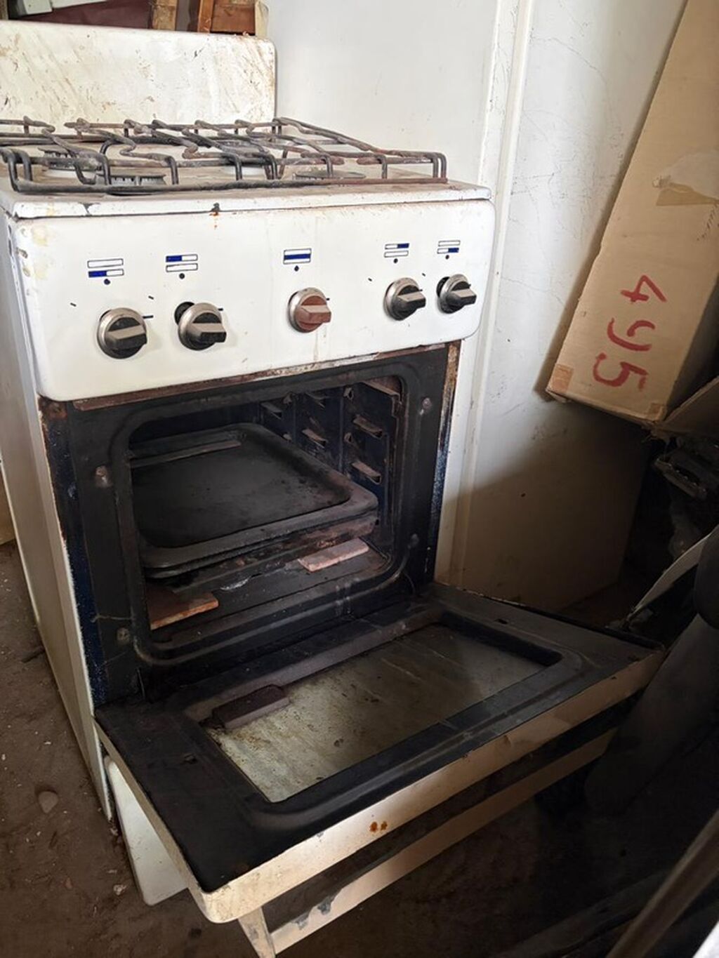 Газовая плита с духовкой, классический формат 50×60 см: фото 3
