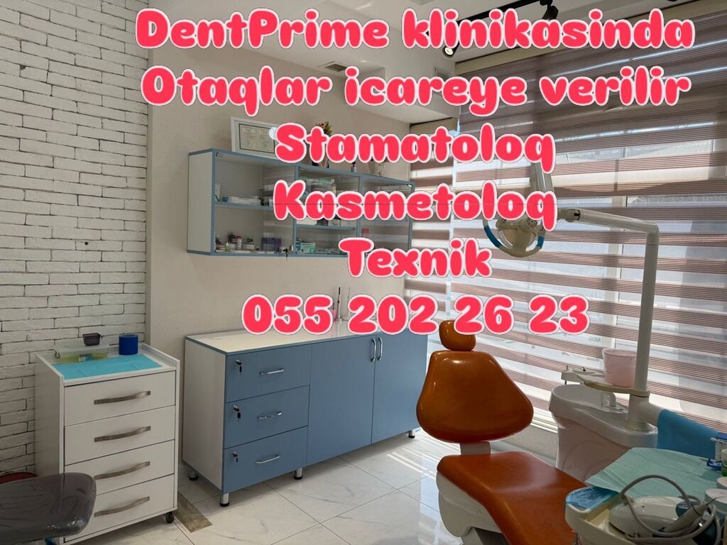 DentPrime klinikasında müasir avadanlıqlı kabinetlər icarəyə verilir
