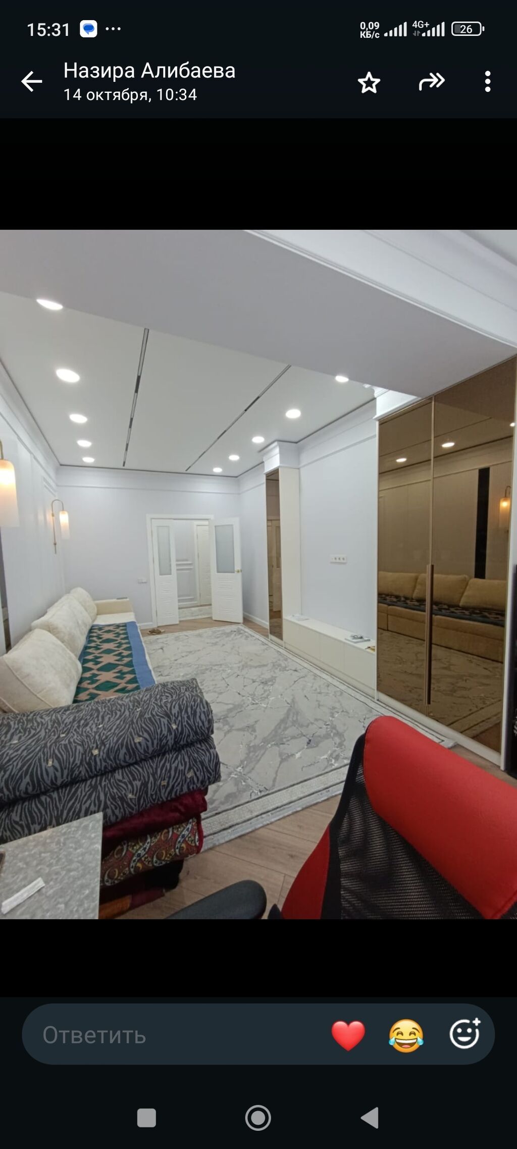 Сдается 2-х комнатная квартира в Джале 62.5 кв м 7/14 этаж . Ремонт: фото 8