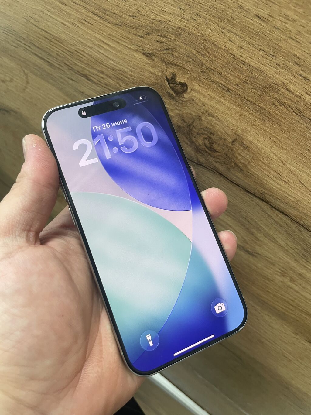 IPhone 15 Pro, Б/у, 256 ГБ, Natural Titanium, 100 % — фото 3