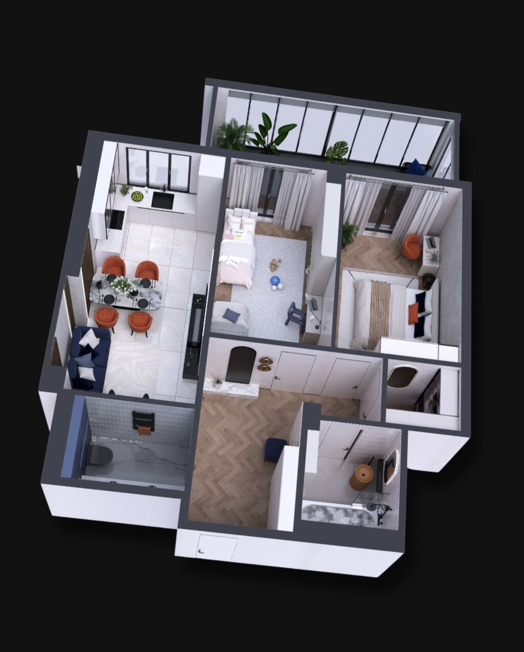 Продам 2-комнатную квартиру 73 м² в ЖК Бай Таш Сити: фото 2