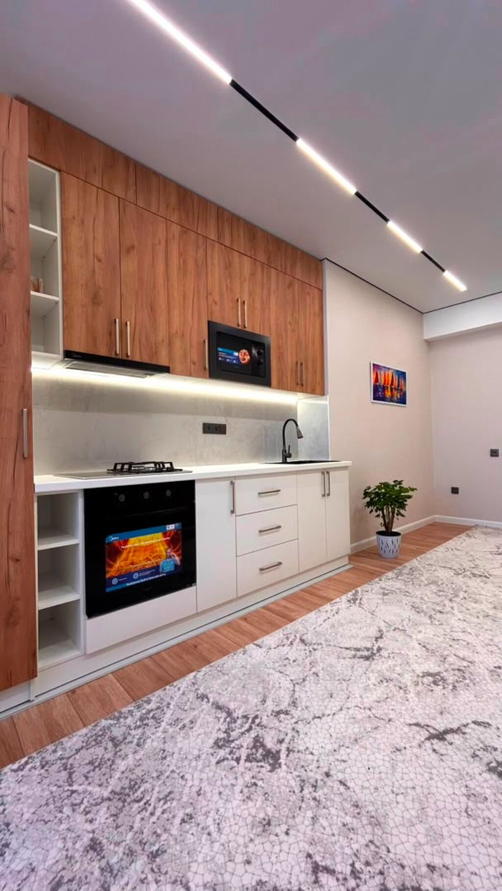 2 комнаты, 52 м², Золотой квадрат Элитка, 8 этаж, Дизайнерский ремонт: фото 5