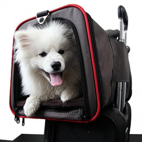 2-side Expandable Pet Carrier Breathable Handbag Carrier Comfortable Travel Bags for Cat Dog Puppy