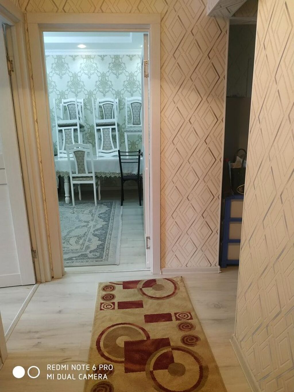 3 комнаты, 58 м², Аламедин-1 мкр 105 серия, 2 этаж, Евроремонт: фото 8