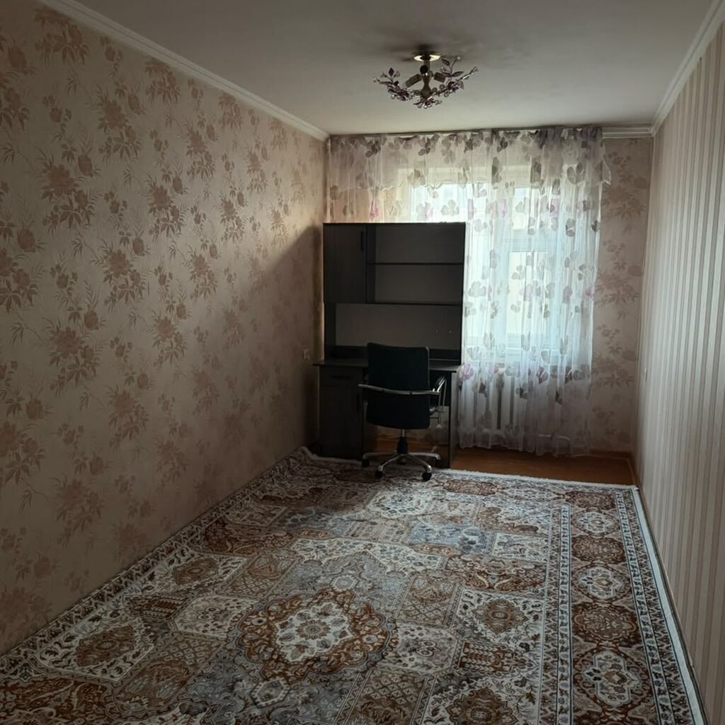 3 комнаты, 58 м², Дордой Плаза ТРЦ 104 серия, 4 этаж, Евроремонт: фото 3