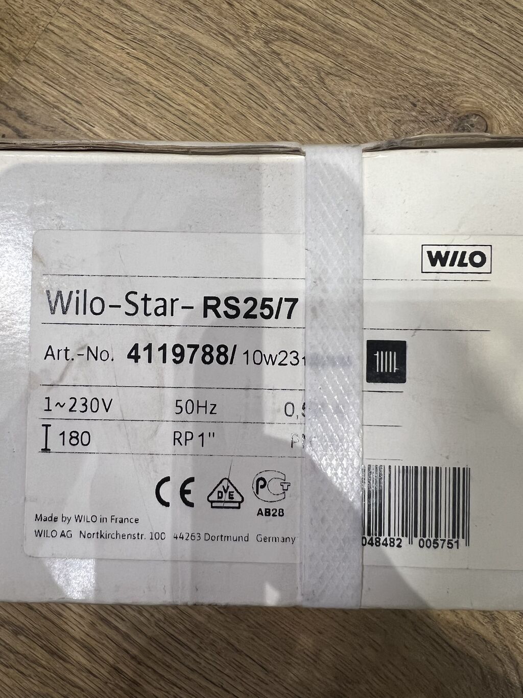 НАСОС ЦИРКУЛЯЦИОННЫЙ WILO STAR RS 25/7: фото 3