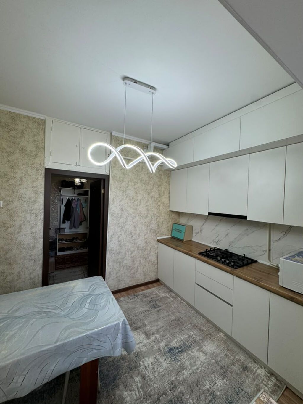 2 комнаты, 53 м², Тунгуч мкр 106 серия, 2 этаж, Евроремонт: фото 3