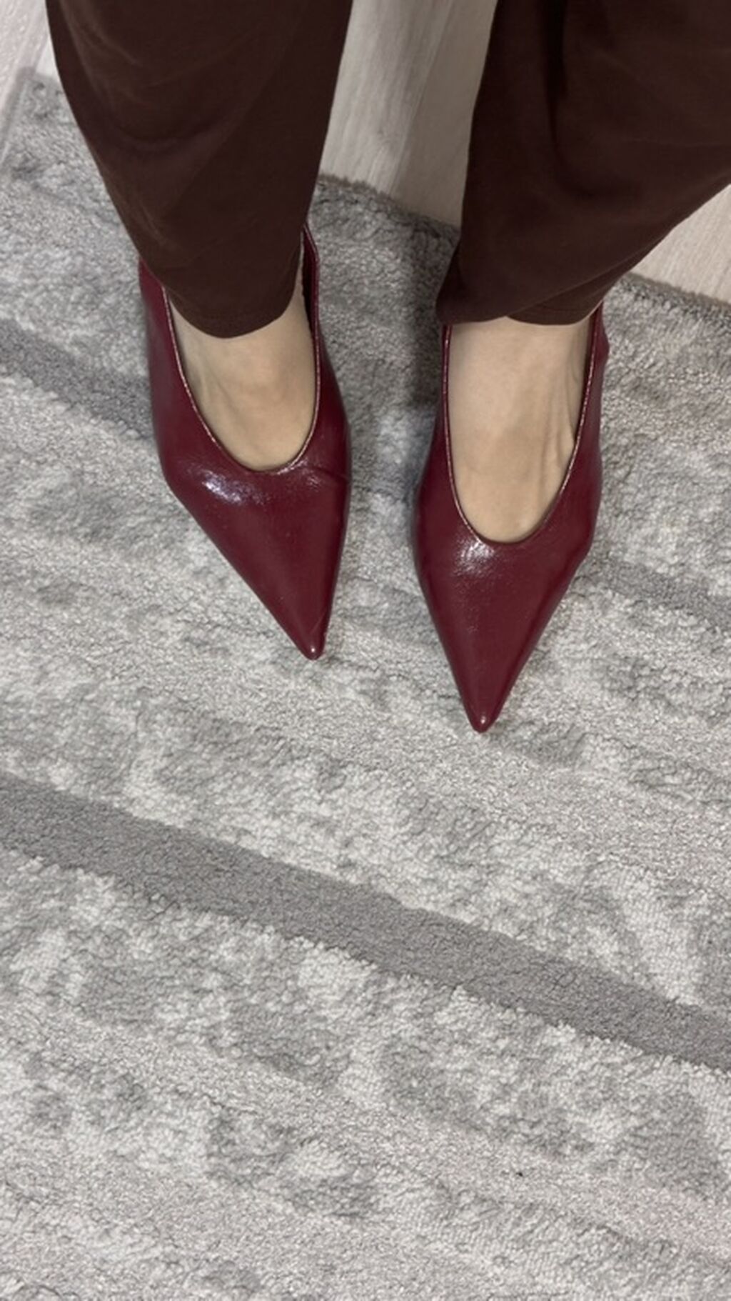 Лодочки CORINA с открытой пяткой (slingback) - Цвет: бордовый (винный: фото 6