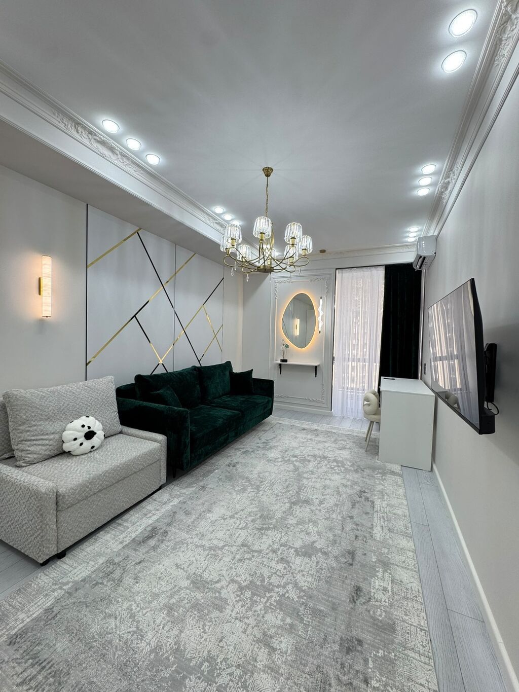 3 комнаты, 87 м², Асанбай мкр 6 этаж, Свежий ремонт: фото 7