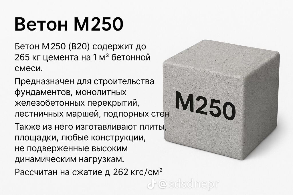 Строительный бетон, M-100, Для фундамента — фото 5